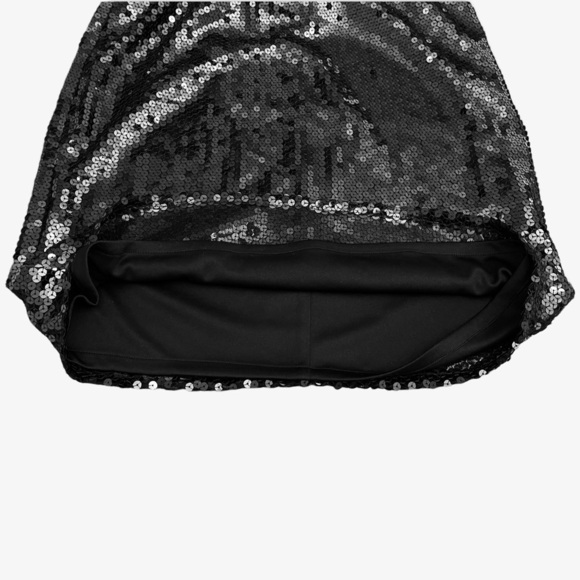 JS‎ Boutique Black Sequin Straight Skirt Formal Party Corpcore Sparkle & Shine - Picture 2 of 5